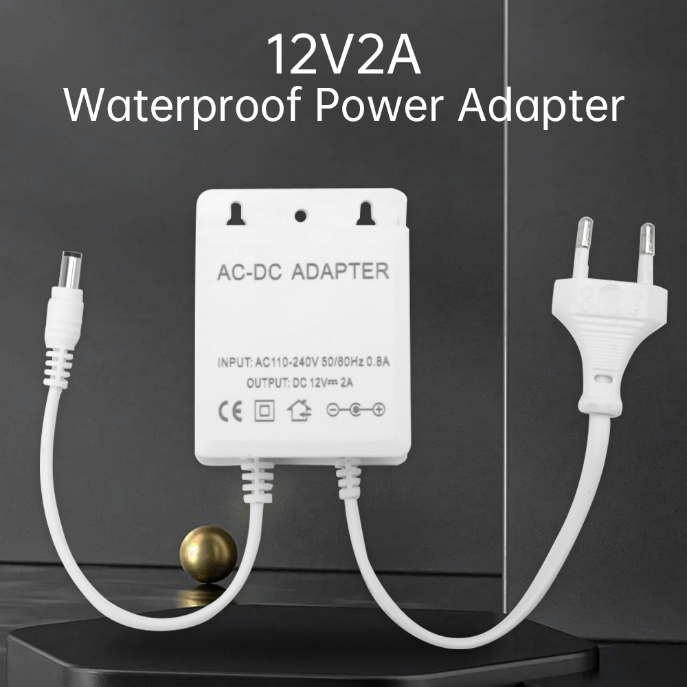 Outdoor Power Wire - DC12V 2A EU Stecker Adapter Sicherheit