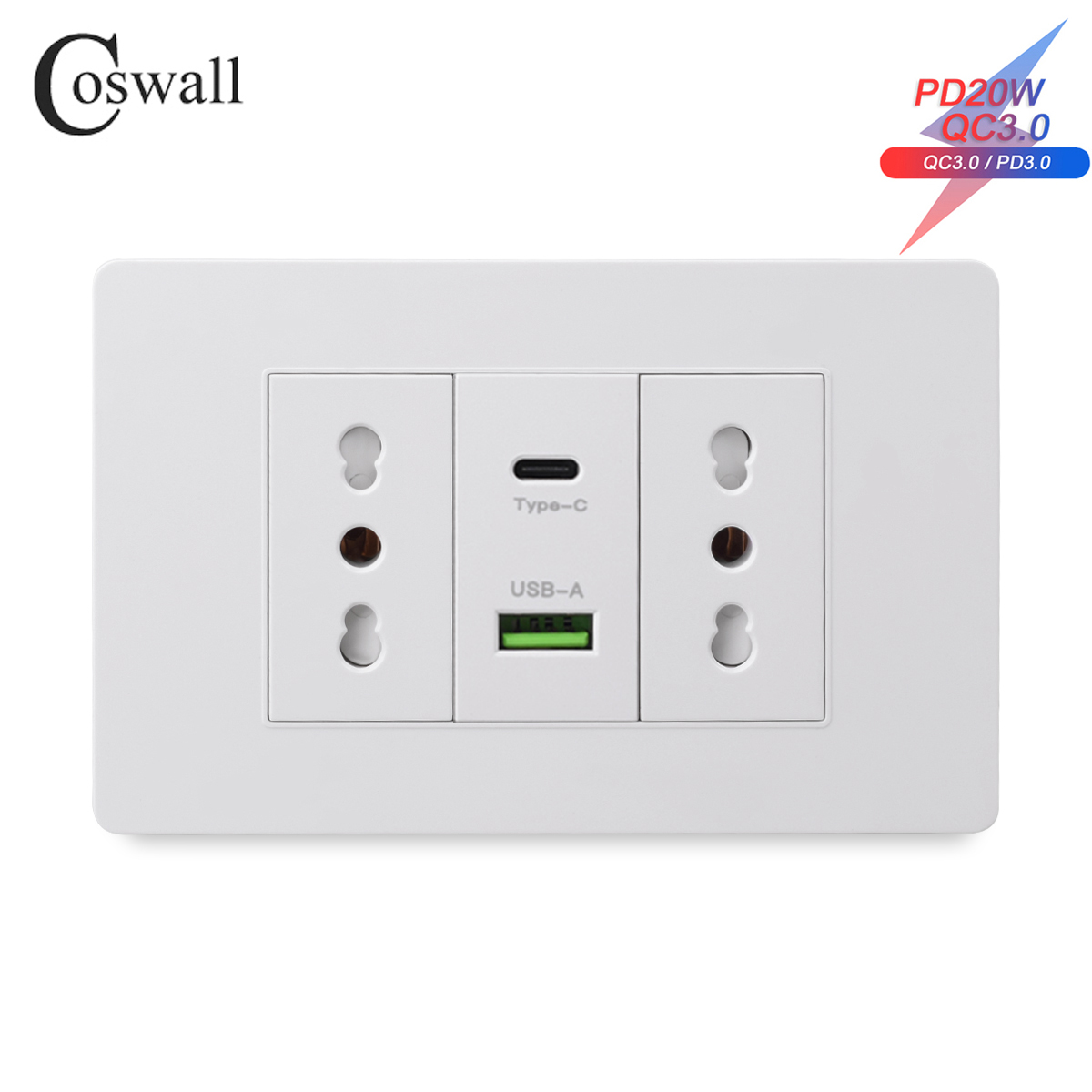 Outdoor Power Outlet - Coswall White PC-Panel der Serie 118,