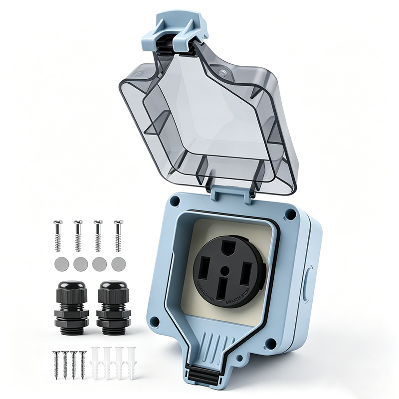 Outdoor Power Point Cover - Outdoor-Stromanschlussbox Wasserdicht IP66 50A 125V/250V Steckdose