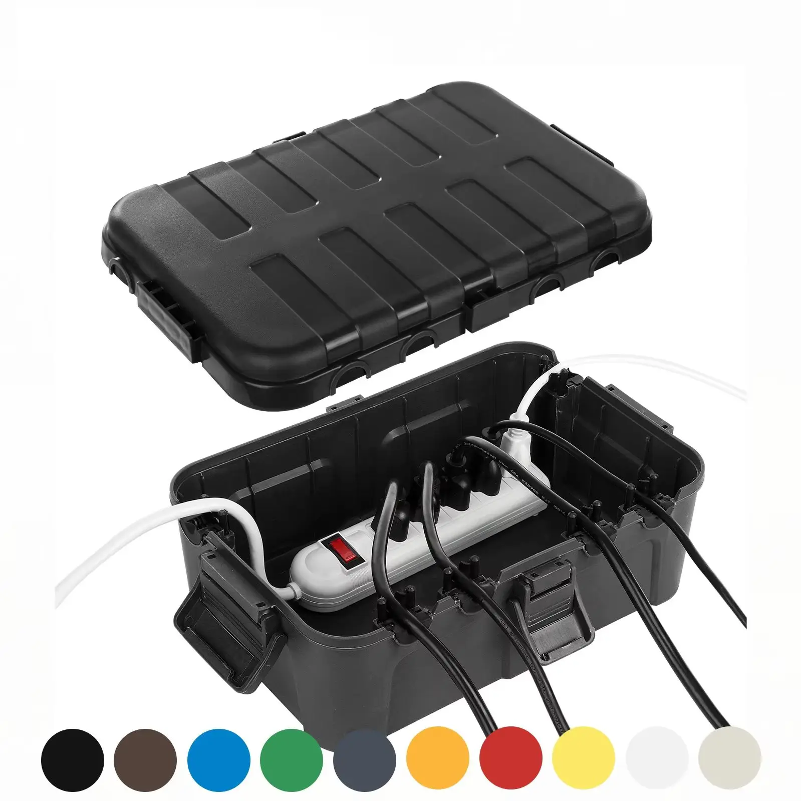 Outdoor Power Point Cover - Extragroße Outdoor-Elektrobox, wasserdichte Verlängerungskabelabdeckung, wetterfest, schützt