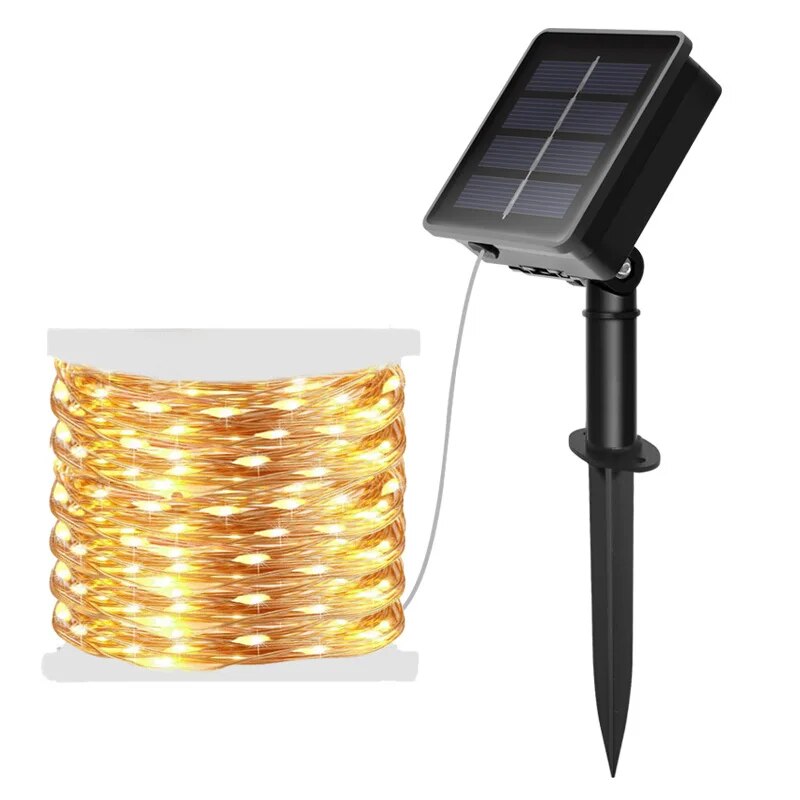 Outdoor Power For Wedding - 100 LED Solar Fee wasserdichte Kupferdraht