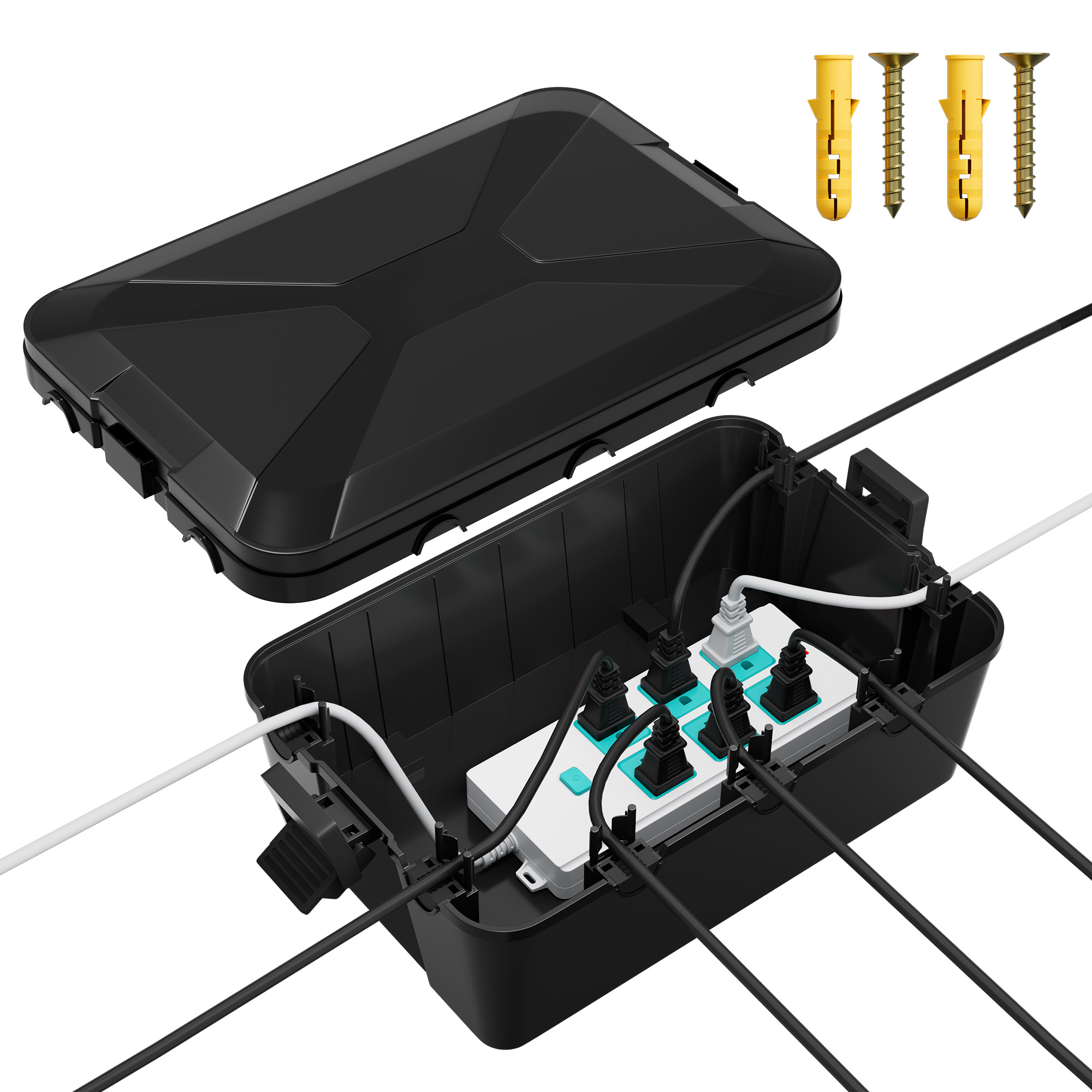 Outdoor Power Wire - Elektrobox für den Außenbereich, 13 x