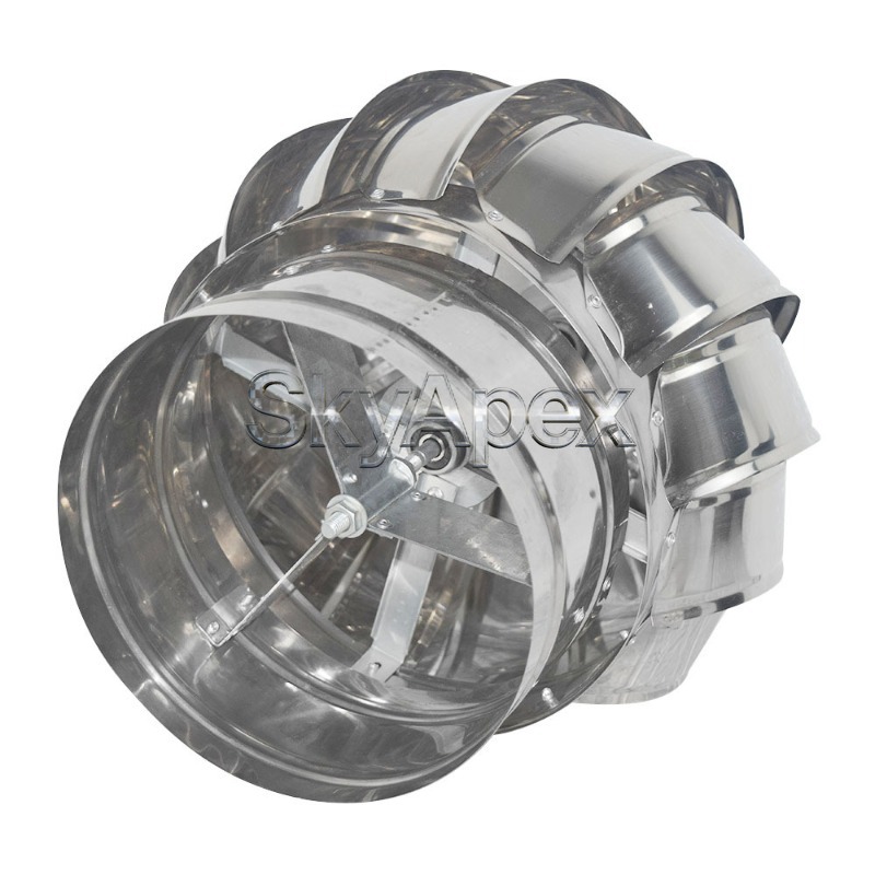 Outdoor Power Vent - 304 Edelstahl Stromlose Dachentlüftungskappe Wasserdichter Regenfester