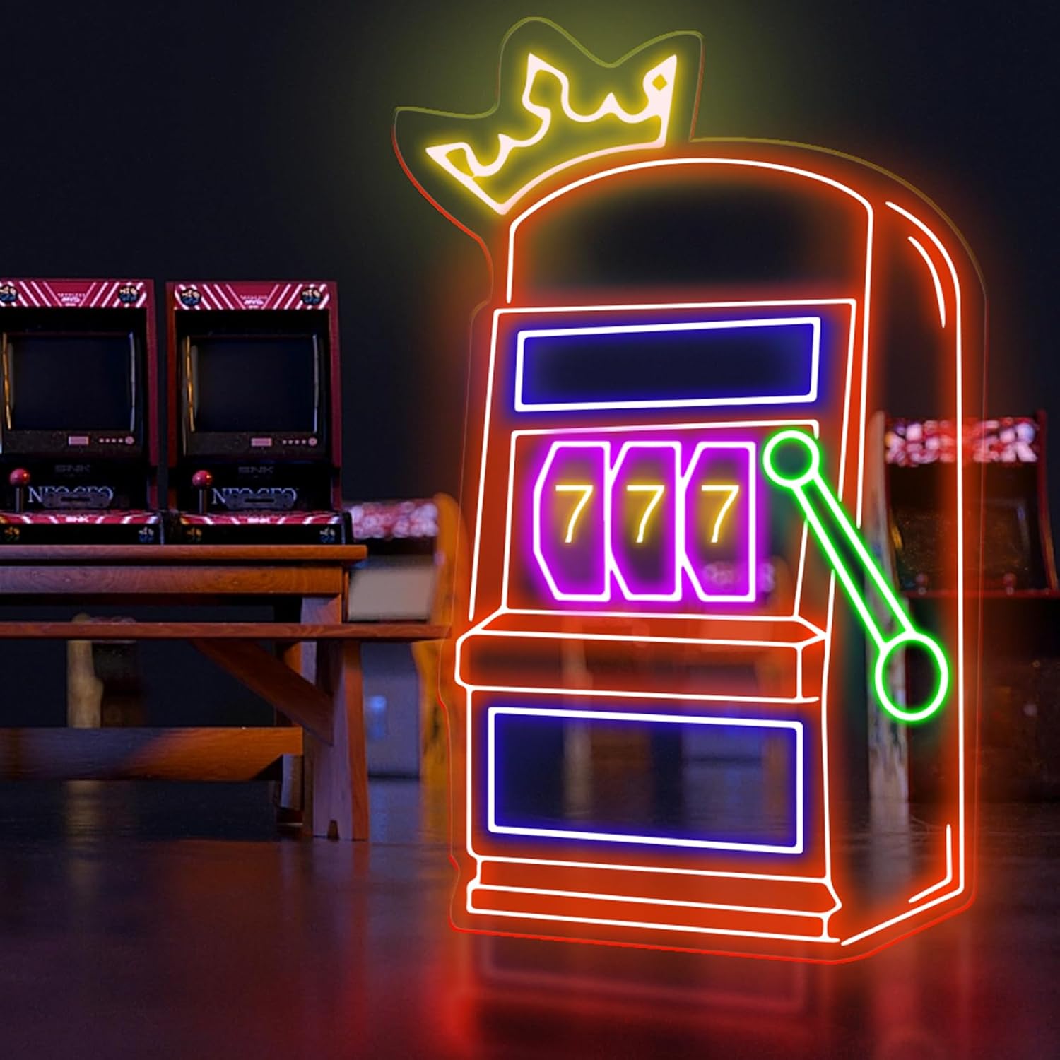 Spielautomaten-Neon-Schild mit – Outdoor Power For Wedding Bewertung und Preis