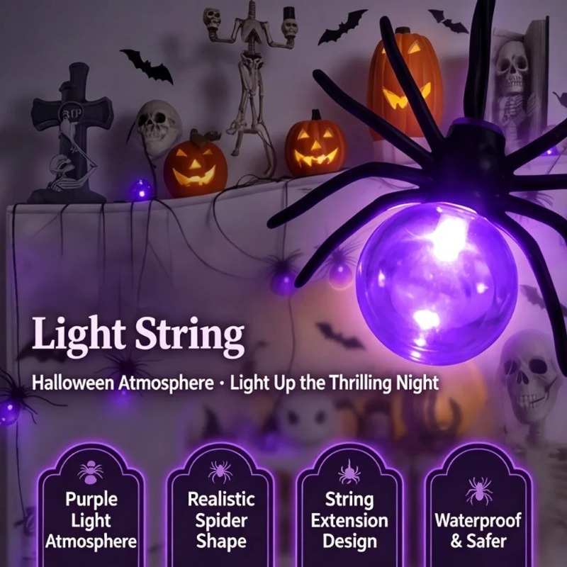 Batteriebetriebene Spinnen-LED – Outdoor Power Lights Bewertung und Preis