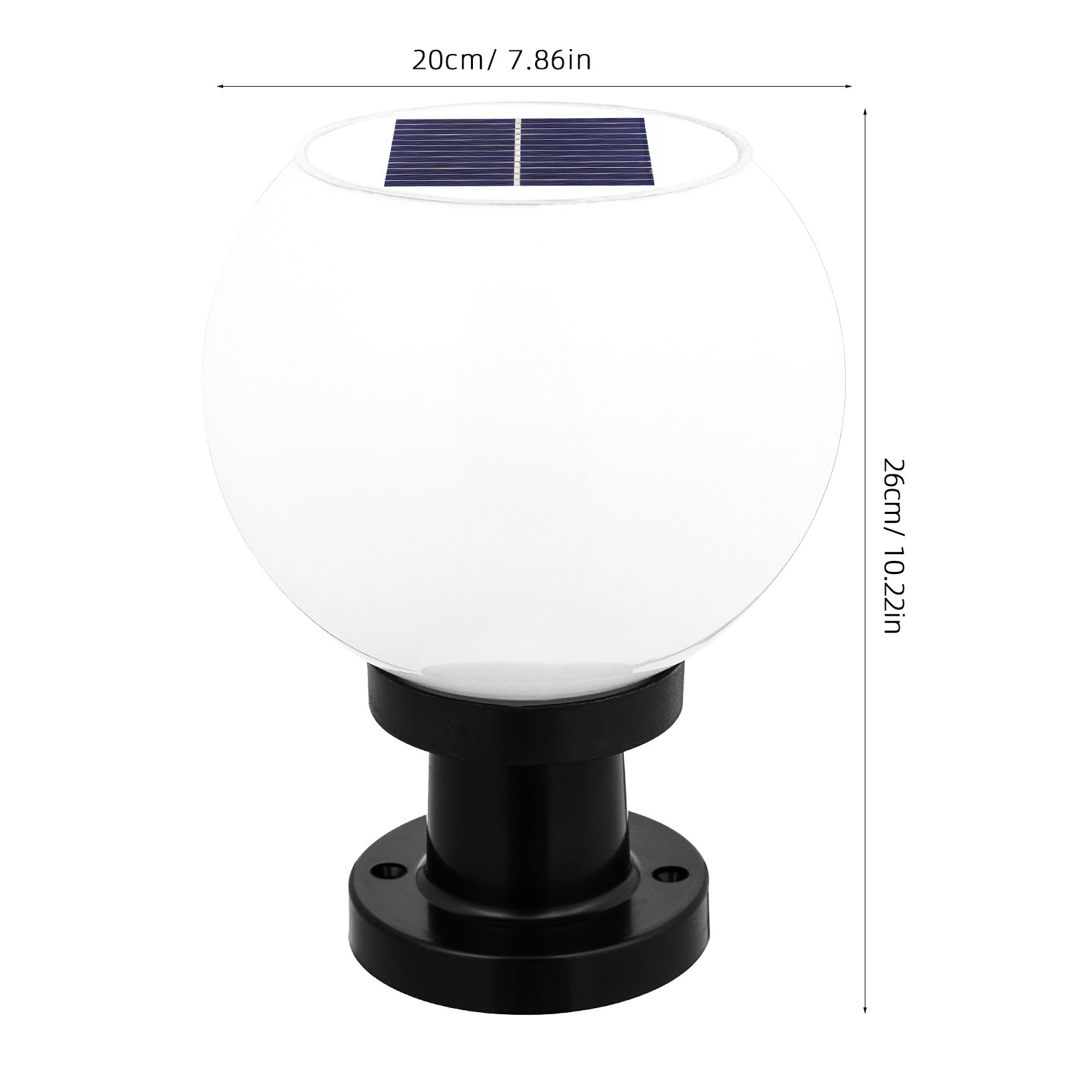 Runde LED-Solar-Wand-Säulenlam – Outdoor Power Lights Bewertung und Preis