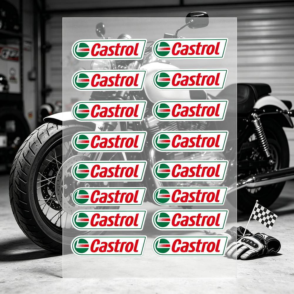 C-Castrol LOGO Motorradaufkleb – Castrol Oil Gtx Bewertung und Preis
