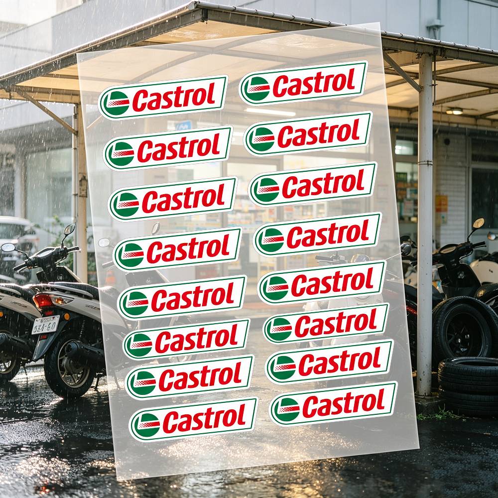 C-Castrol LOGO Motorradaufkleb – Castrol Oil Gtx Bewertung und Preis