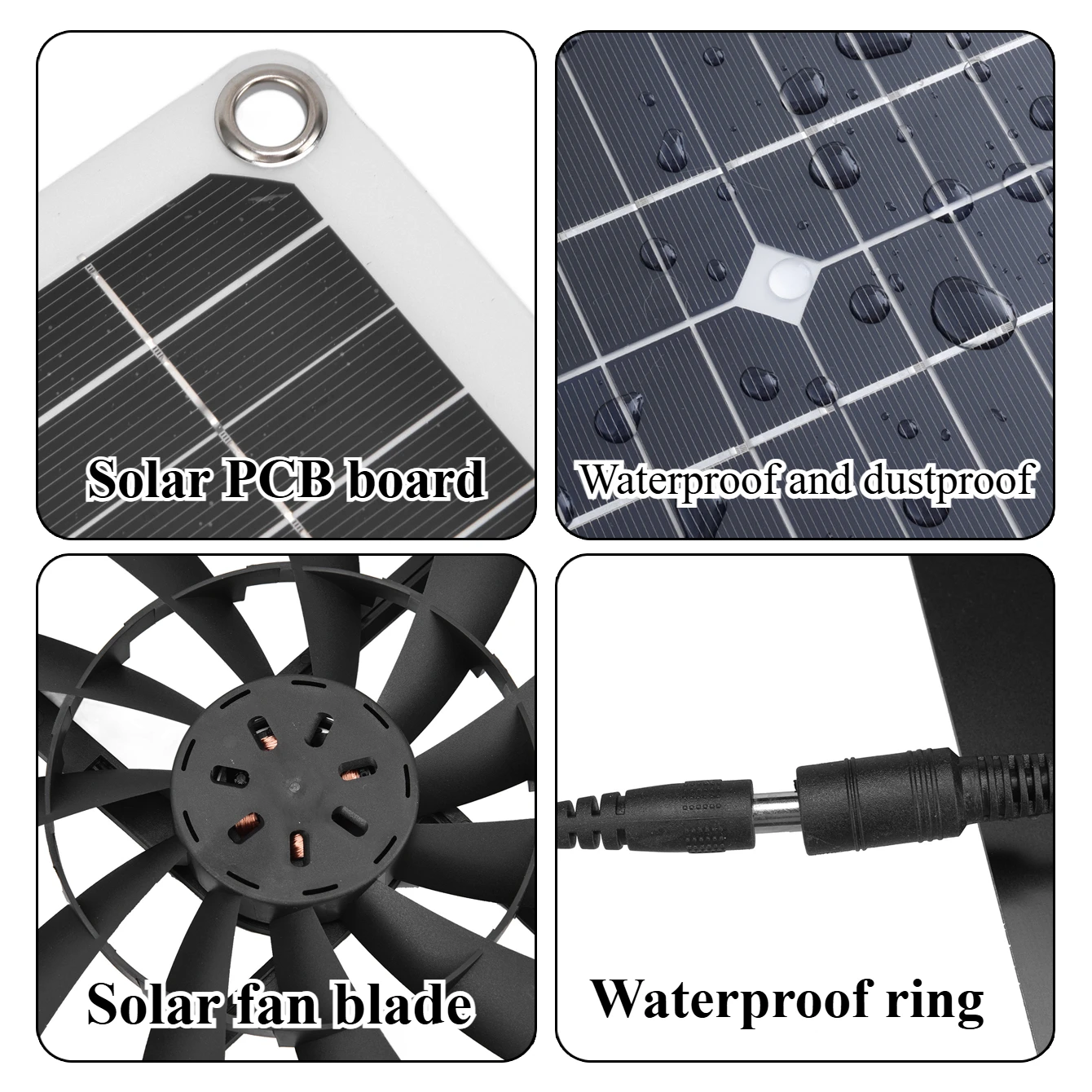15W 25W Solarbetriebener wette – Outdoor Power Vent Bewertung und Preis