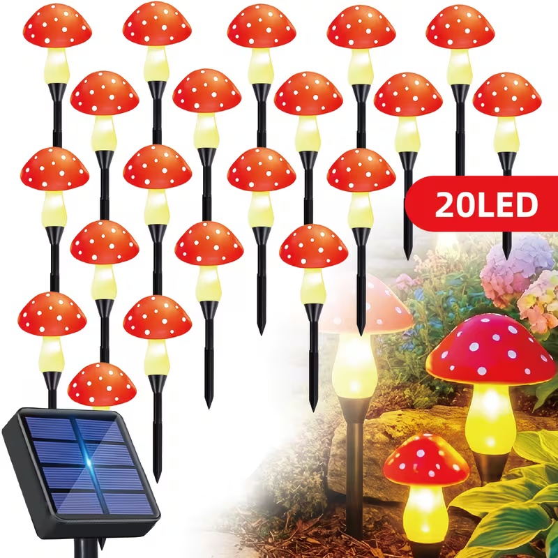 Solarbetriebene LED-Pilzlichte – Outdoor Power For Wedding Bewertung und Preis