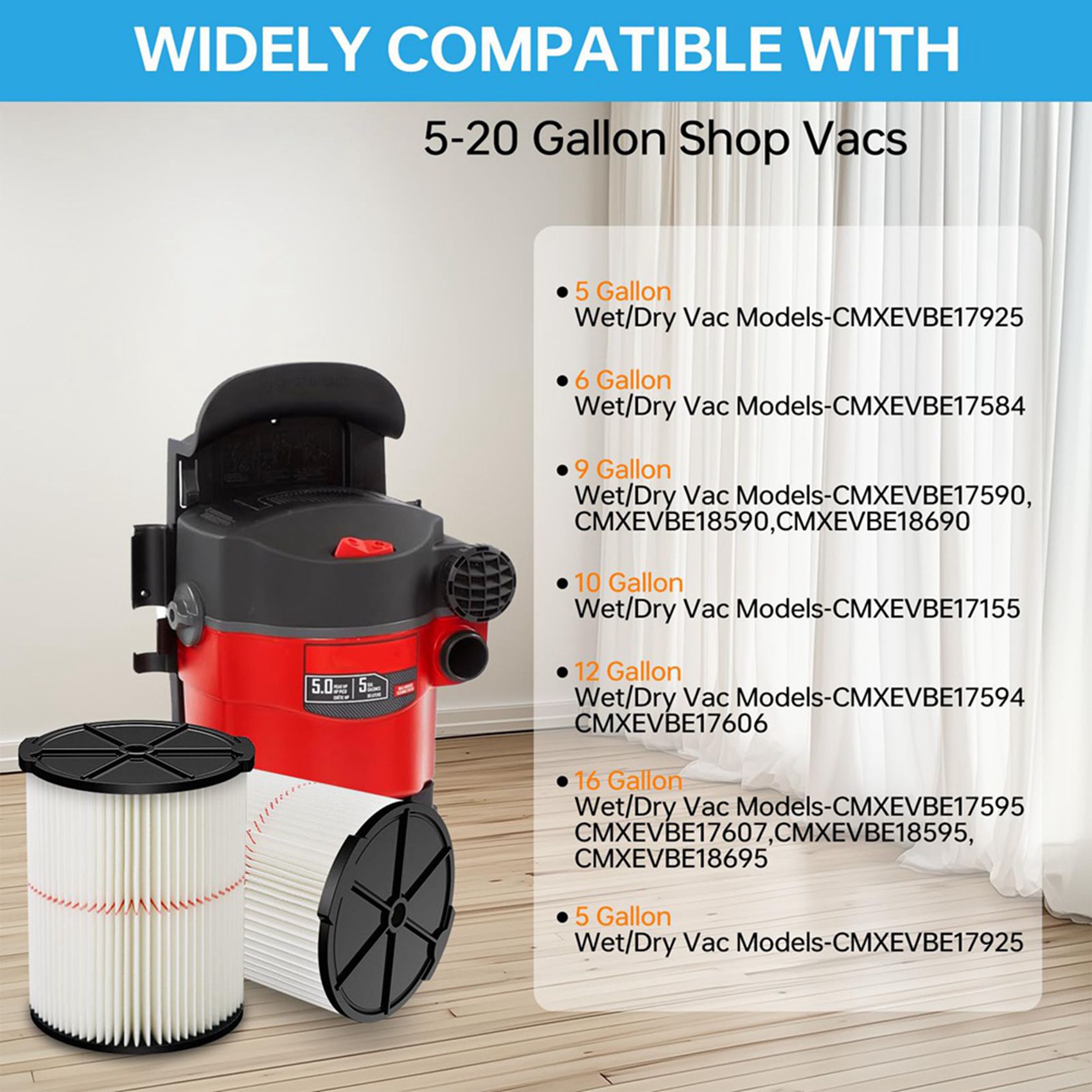 BAAJ-4X Ersatzfilterkartusche  – Wet Dry Vacuum Shop Bewertung und Preis