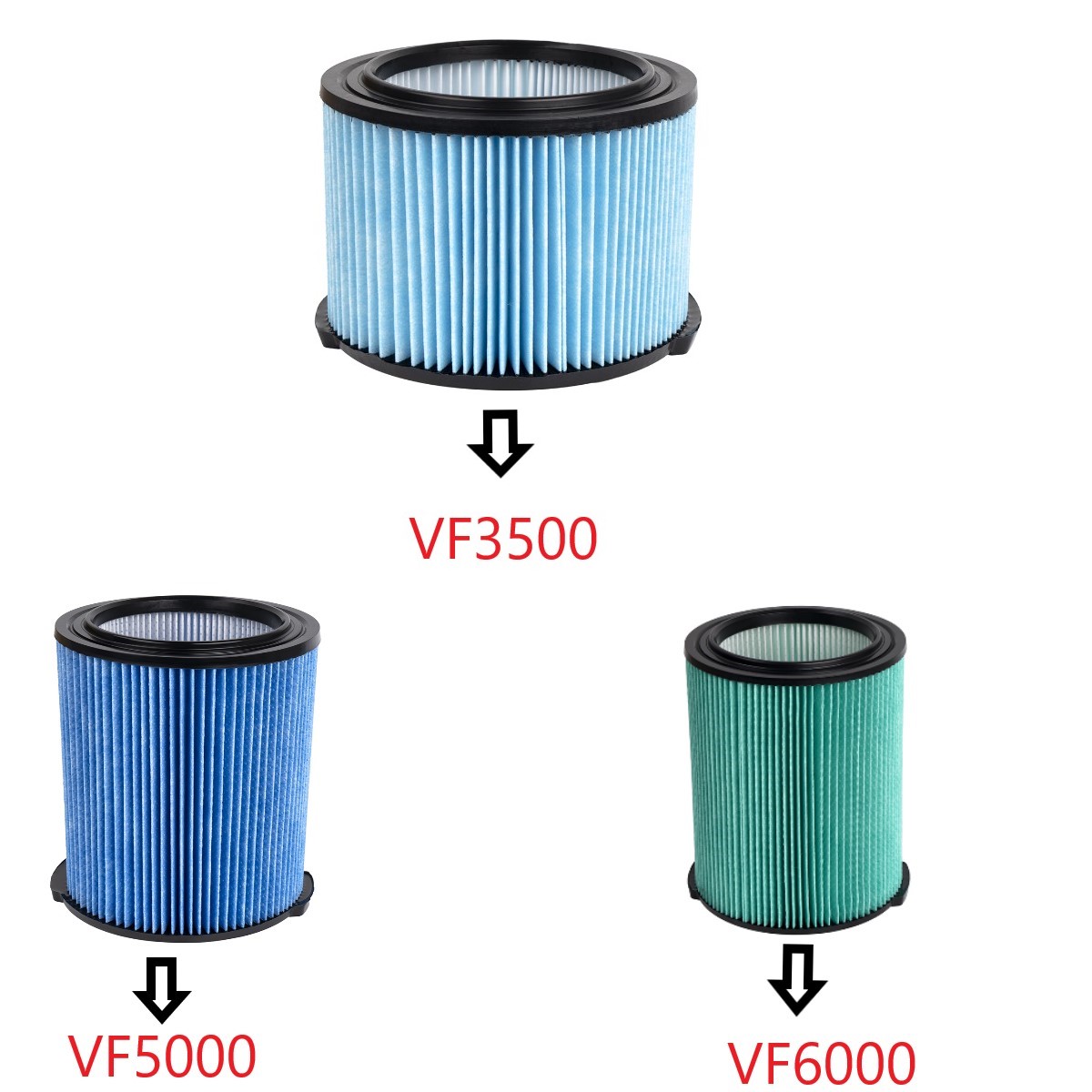 VF6000 VF5000 VF3500 Standard  – Wet Dry Vacuum Shop Bewertung und Preis